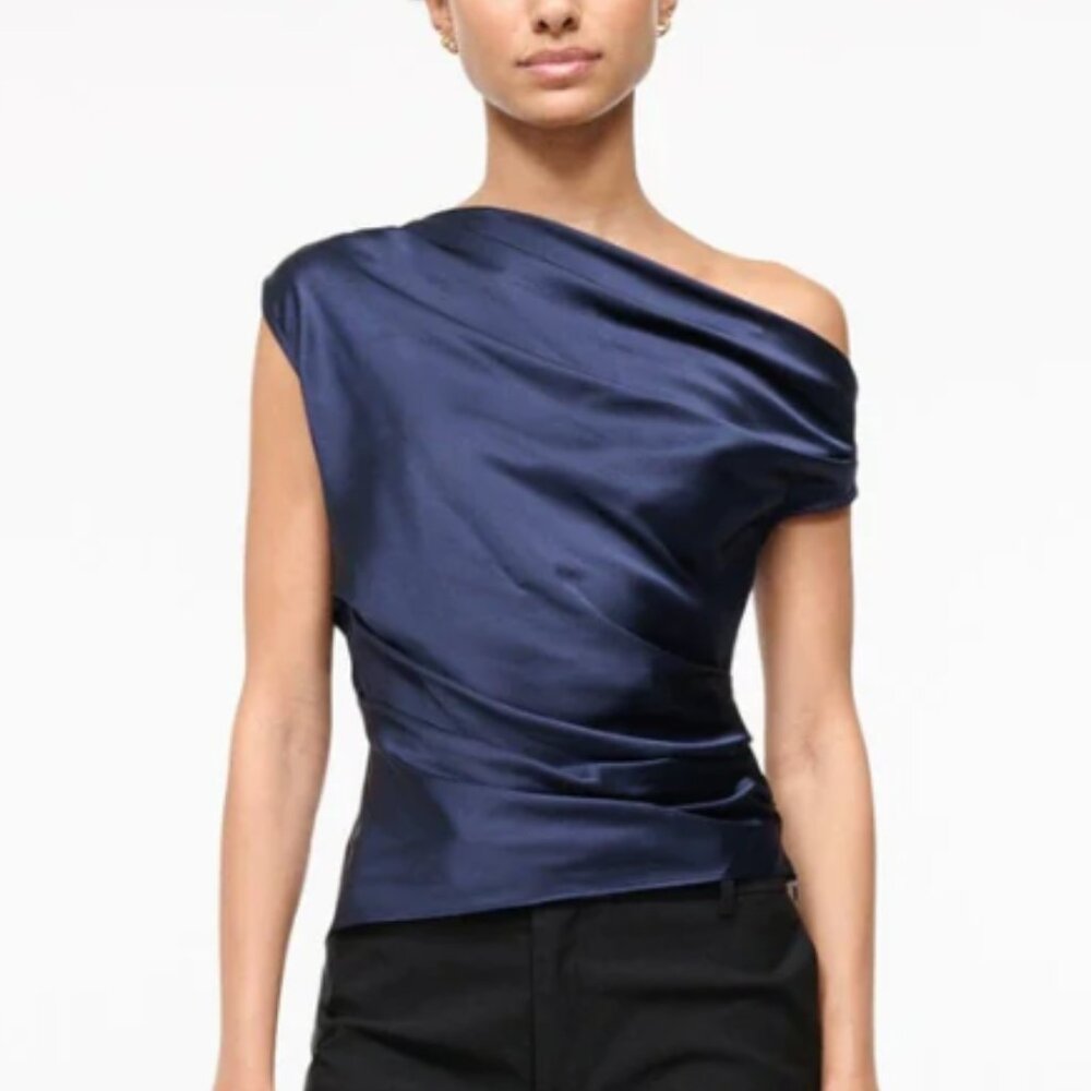 Staud Silk Phare Sleeveless Top